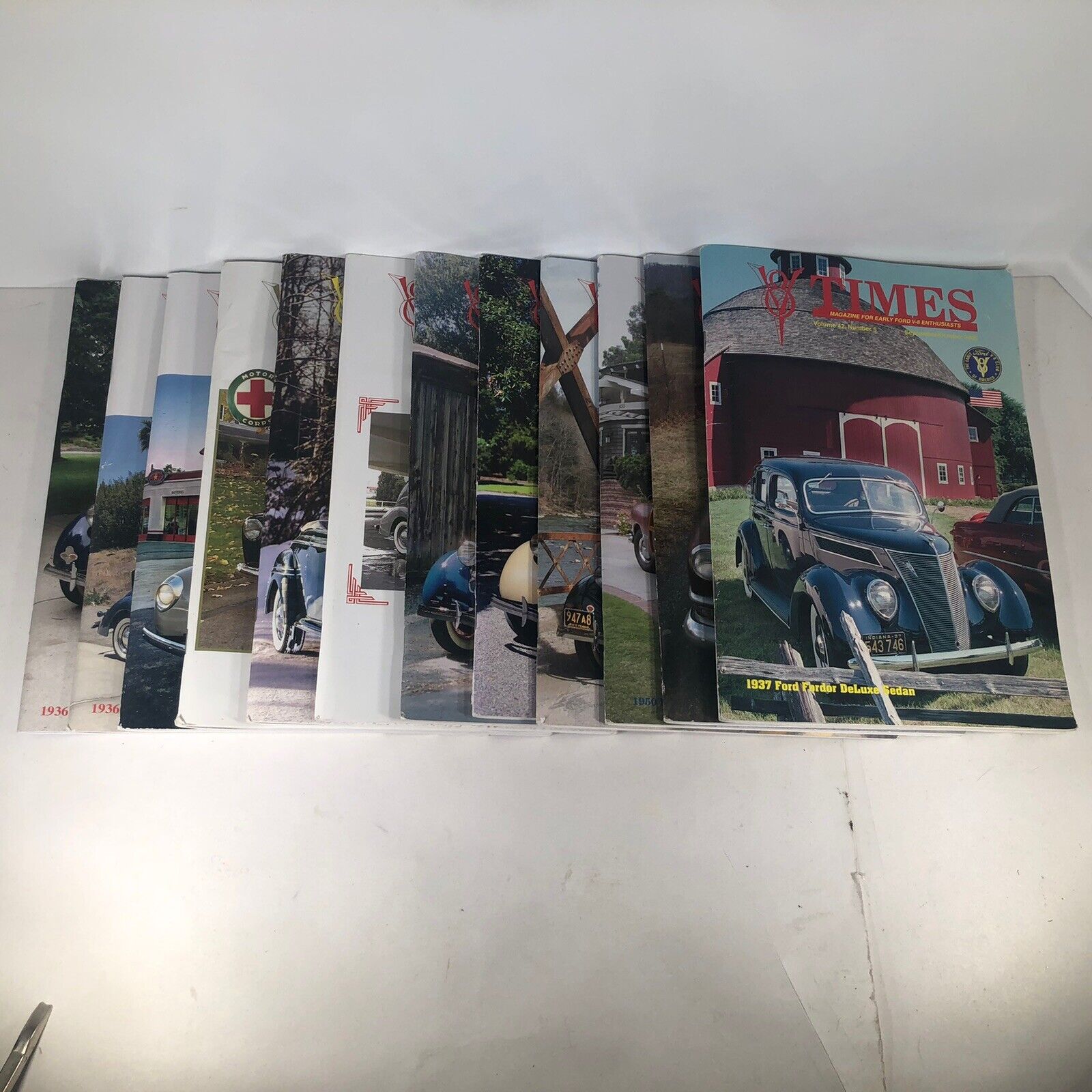 Lot Of 12 - V8 Times Magazine For Early Ford V-8 Enthusiasts.