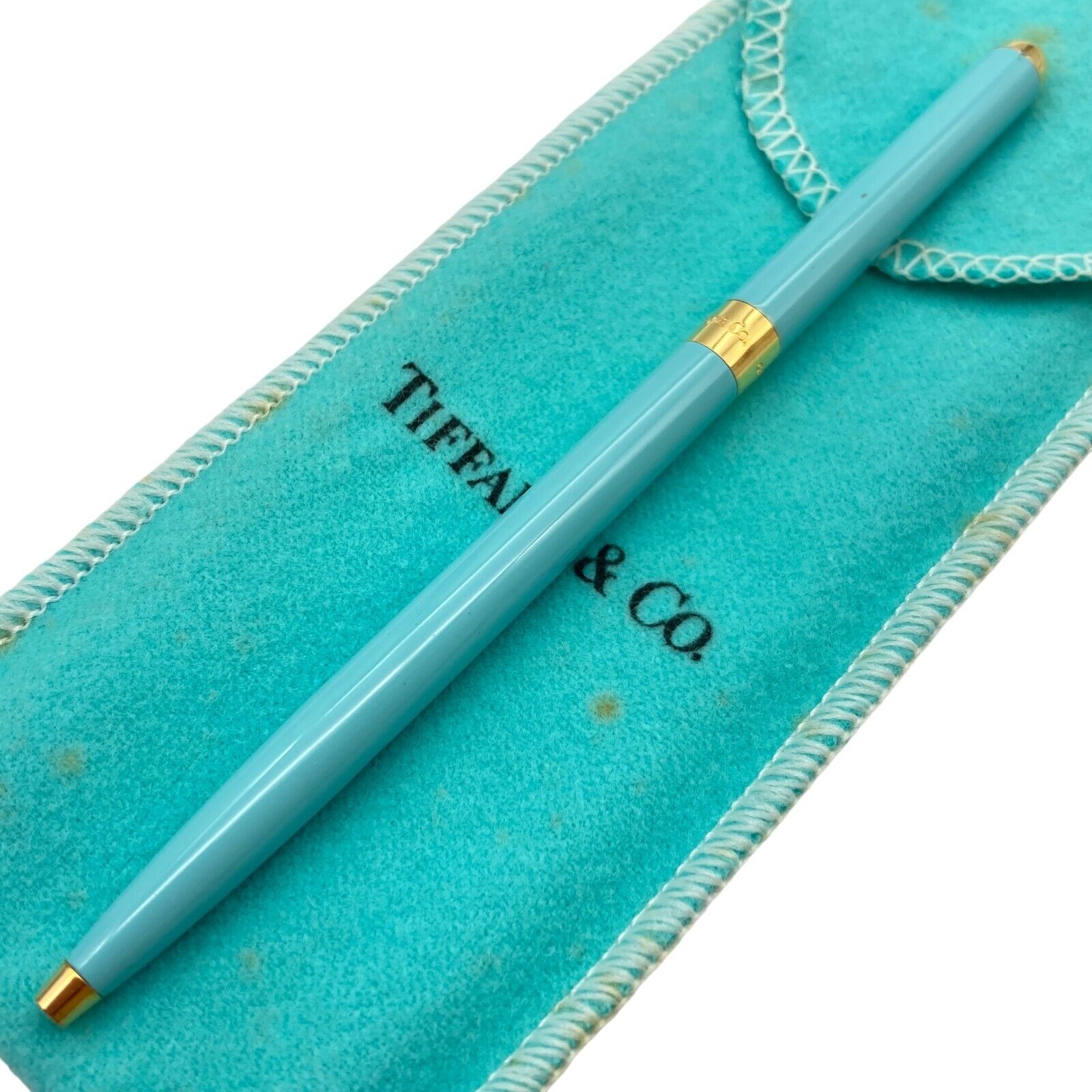 Tiffany & Co. Blue Perth pen Black ink  Ballpoint Pen