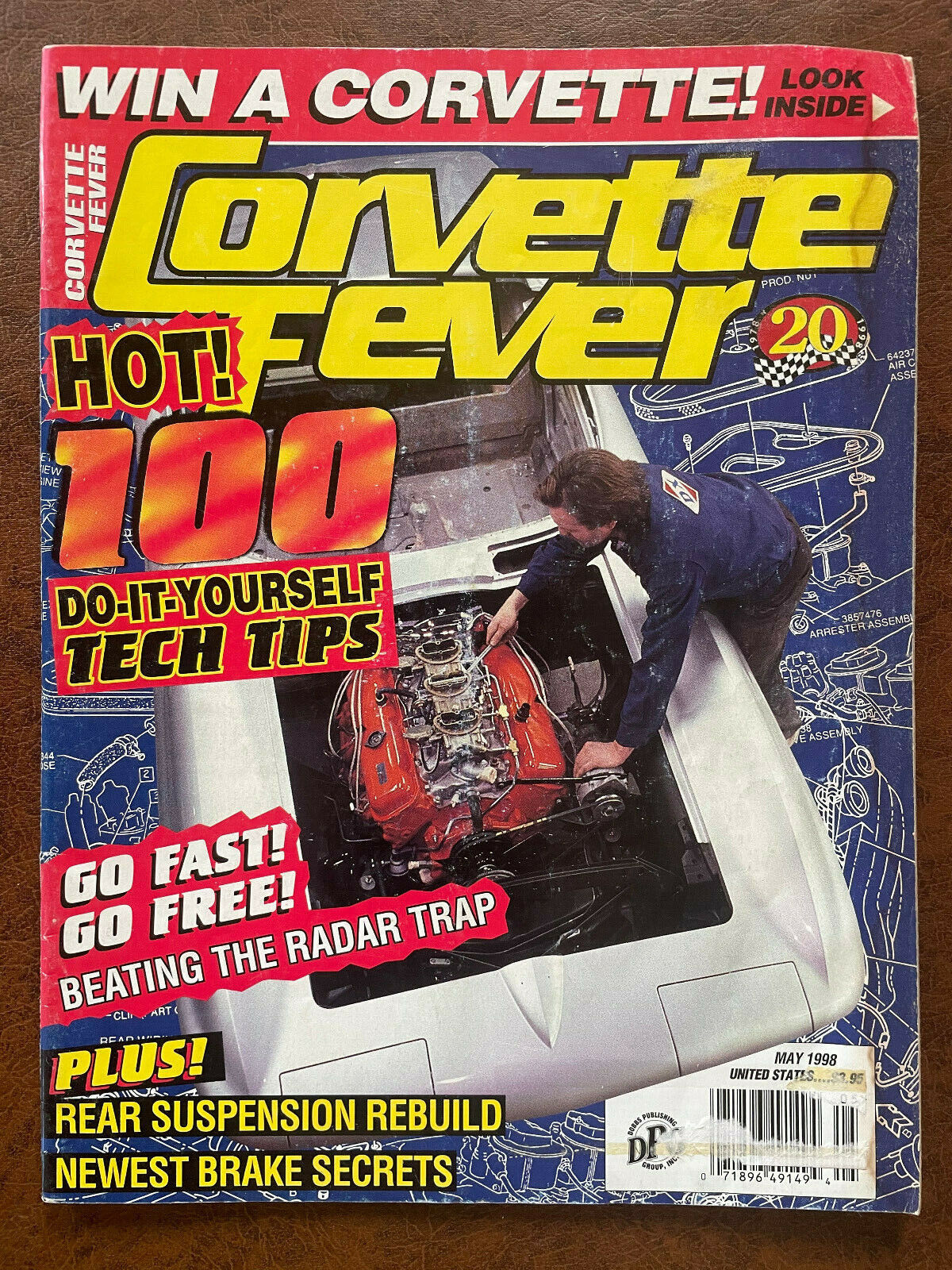 CORVETTE FEVER Magazine Chevrolet Chevy May 1998 Rear Suspension Rebuild