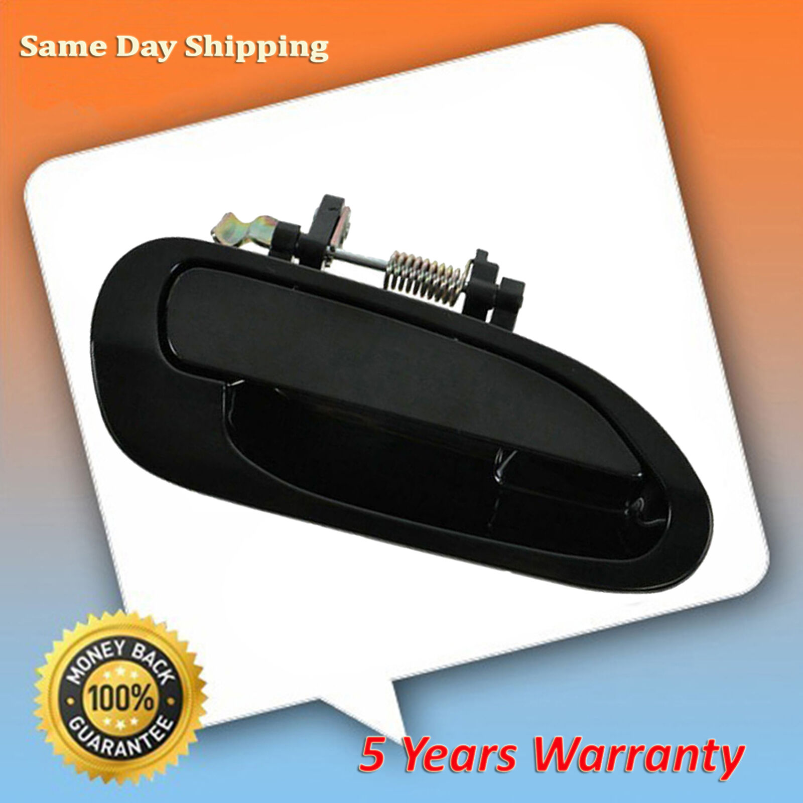 For 1998 1999-2002 Honda Accord Smooth Black Rear Right Outside Door Handle New