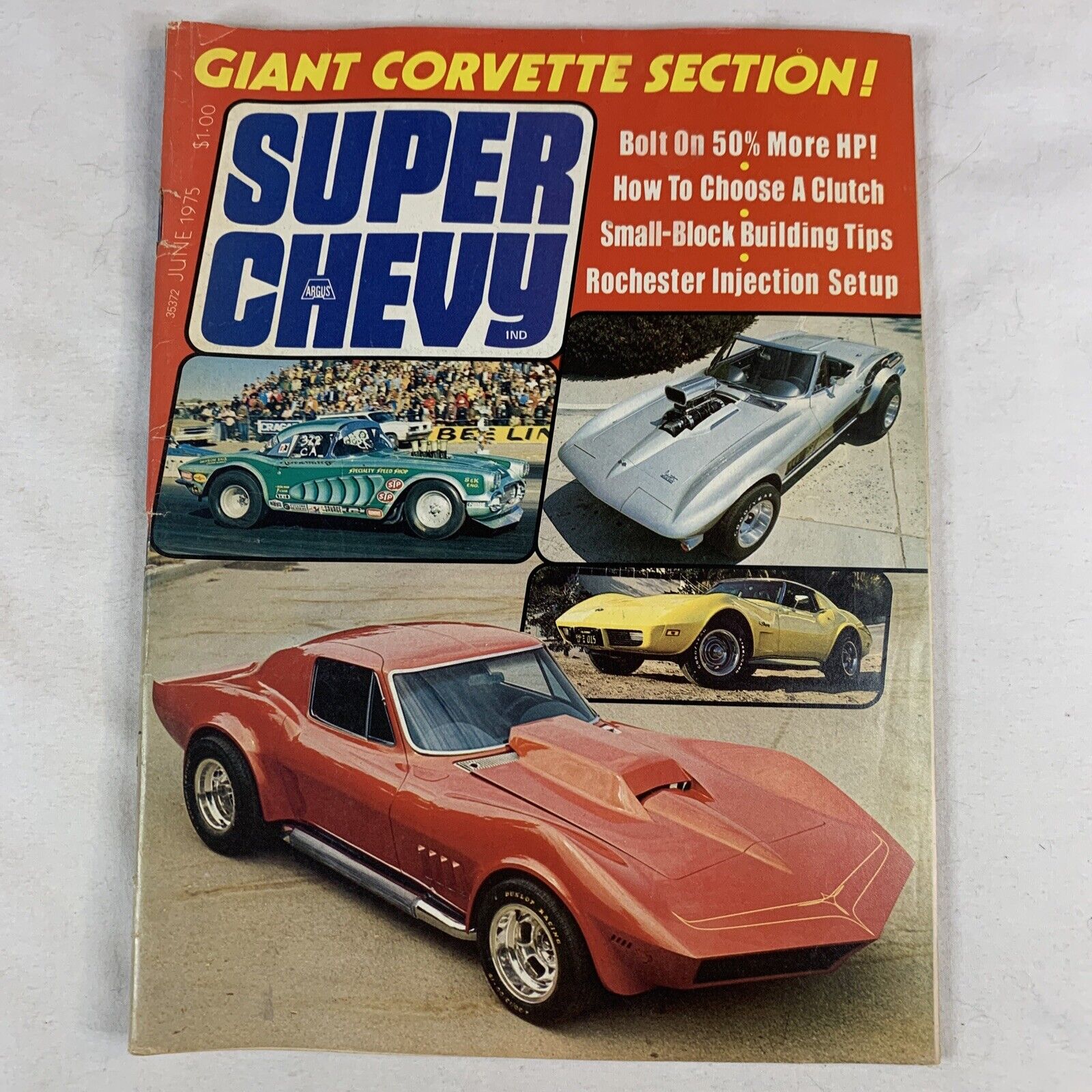 Super Chevy Magazine Corvette Chevrolet Stingray Chevy Small Block June 1975