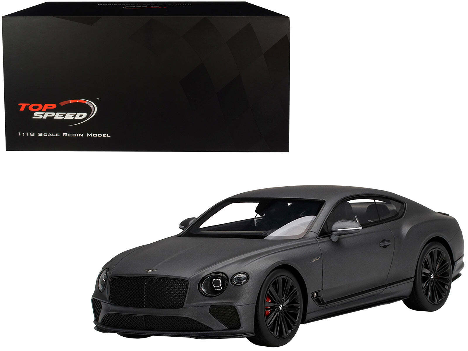 Bentley Continental GT Speed Anthracite Satin Gray 1/18 Model Car