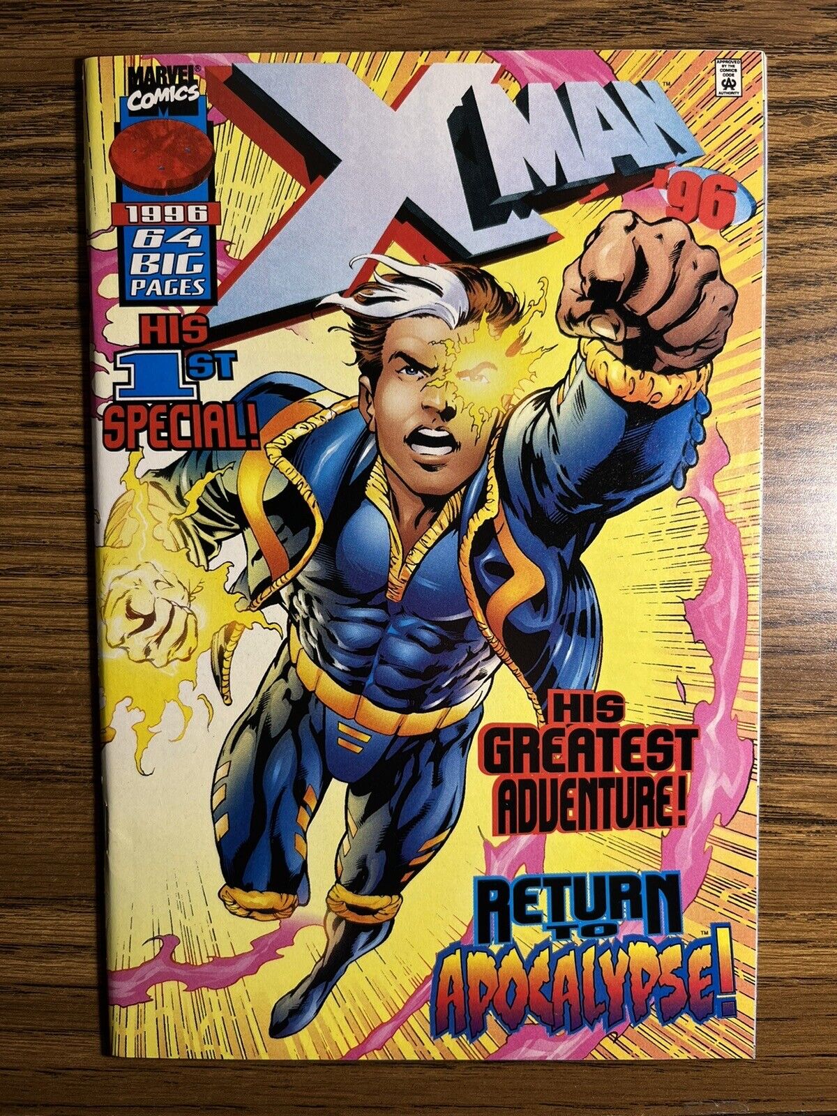 X-MAN ANNUAL 1 DIRECT EDITION ALAN DAVIS COVER MAGNETO MARVEL COMICS 1996