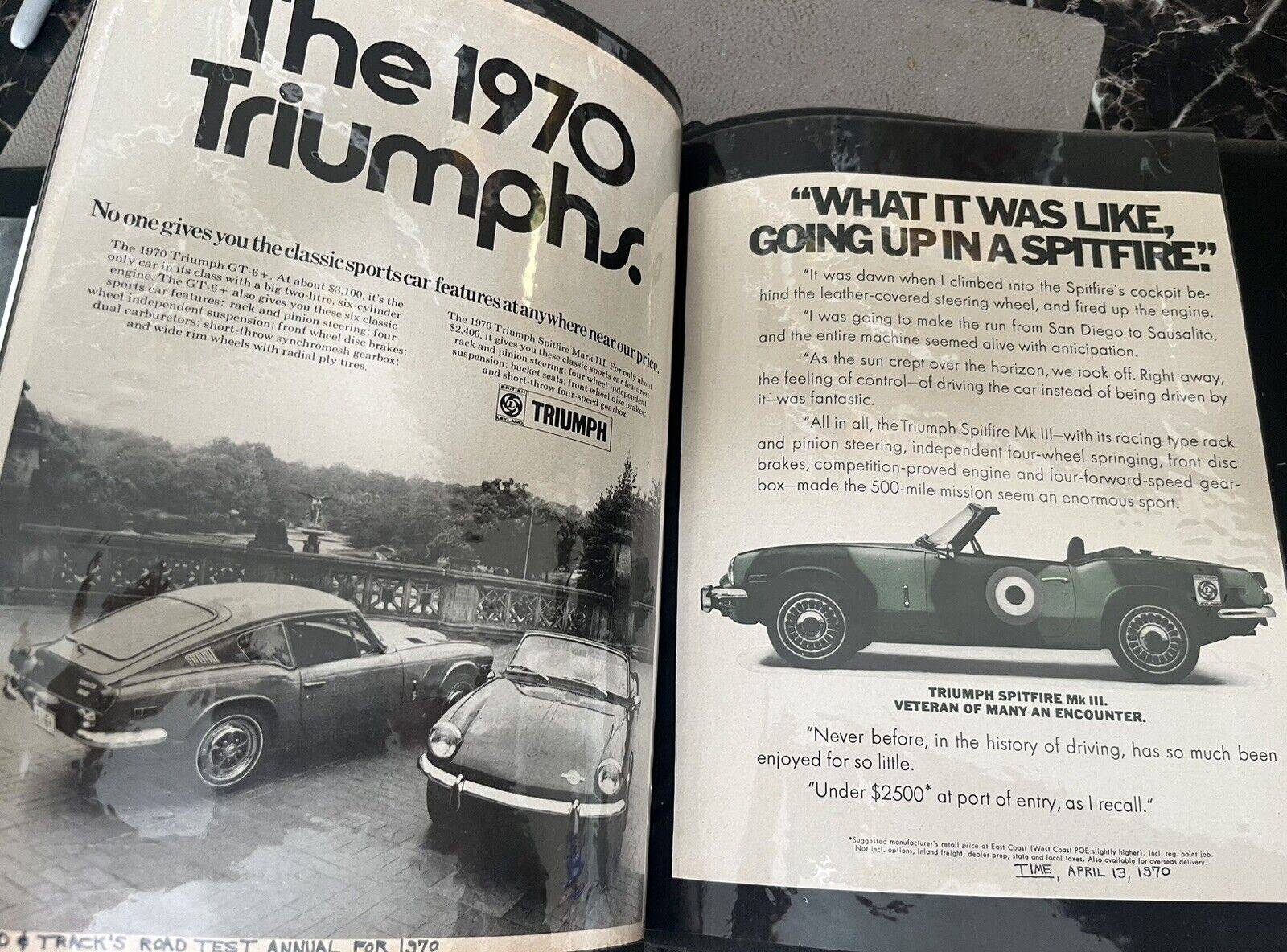 Triumph Spitfire Huge Ad/Magazine Article Collection 60's - 70's - 