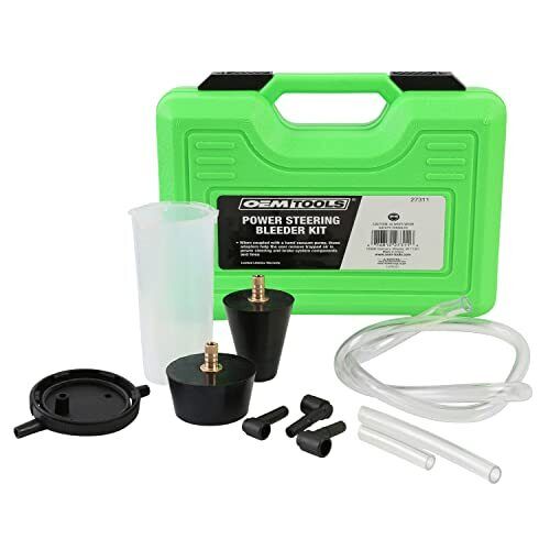 OEMTOOLS 27311 Power Steering and Brake Bleed Adapter Kit, Works w/Hand Vacuum 