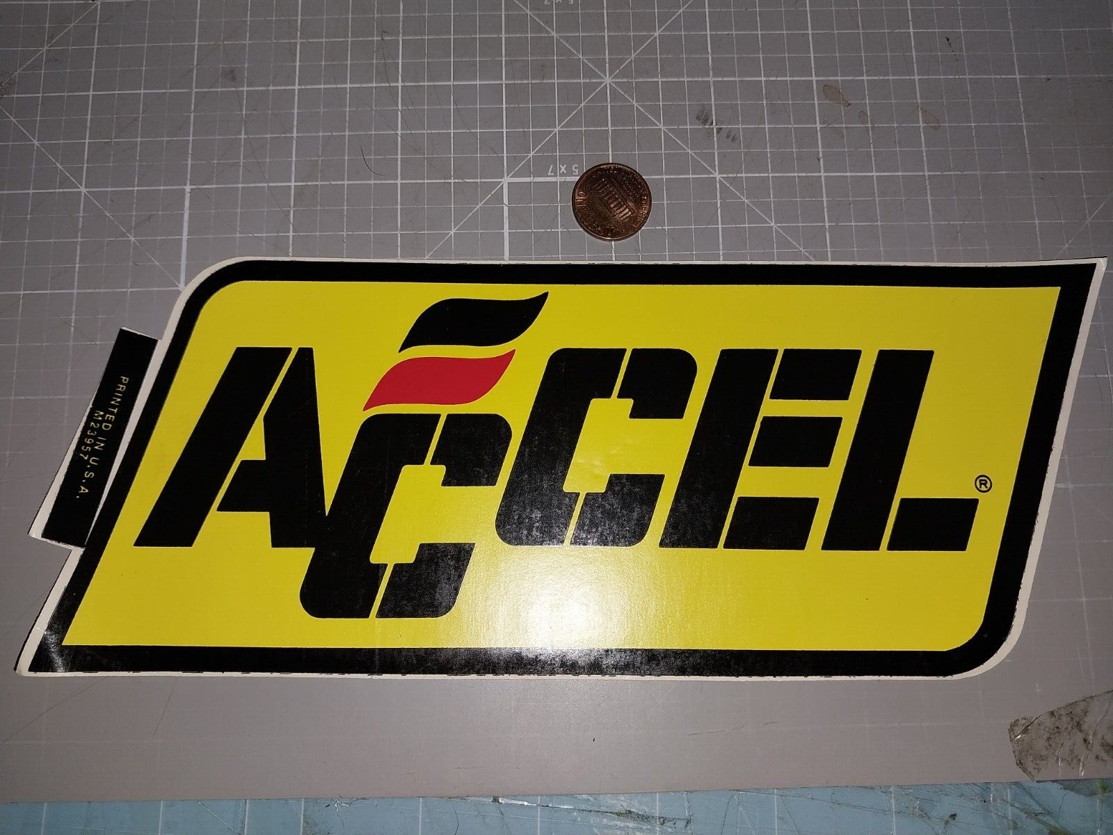 VINTAGE #M23957 ACCEL Sticker / Decal   Racing ORIGINAL old stock