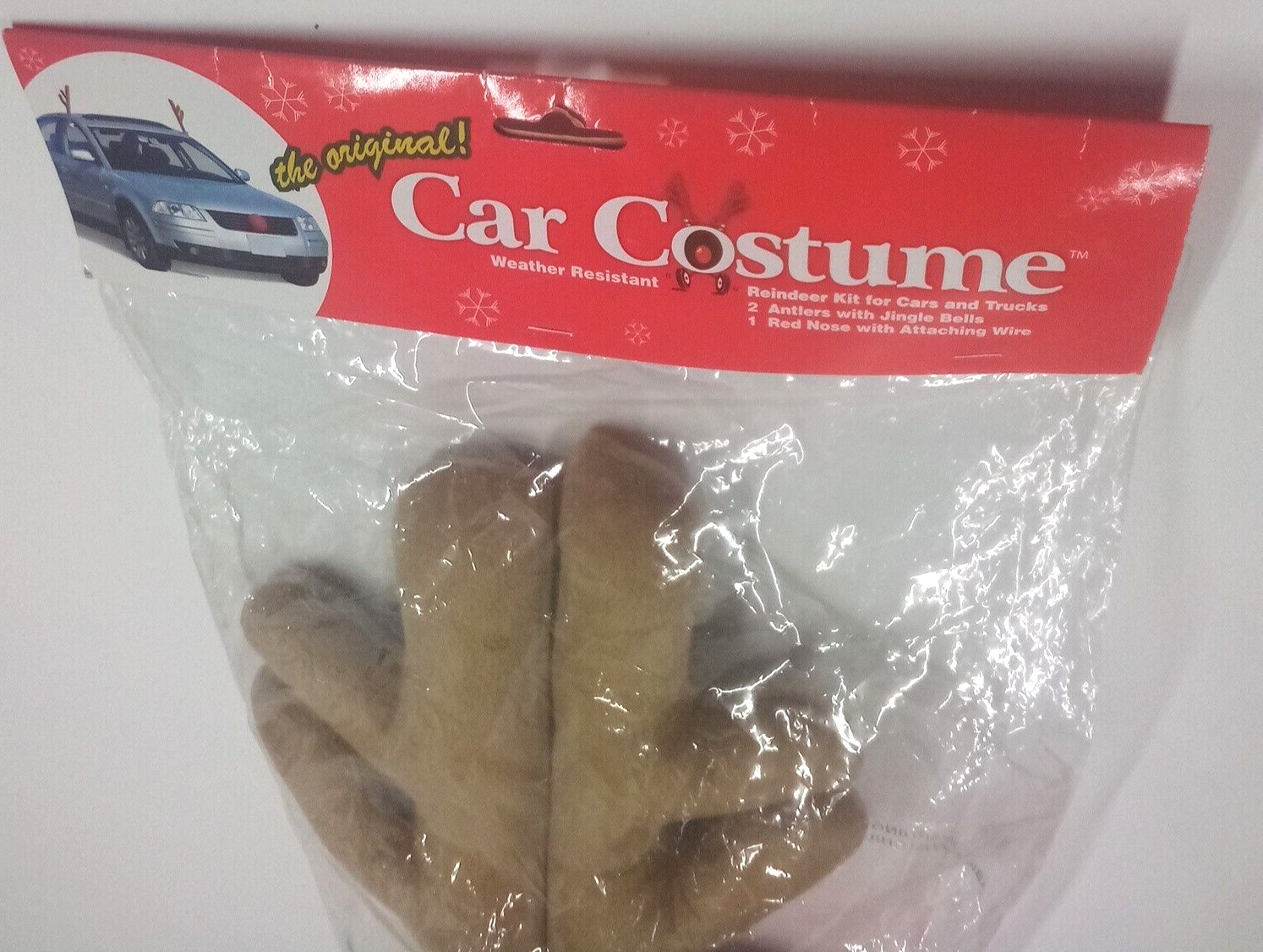 The Original Car Costume Reindeer Kit Antlers & Nose Christmas Holiday New