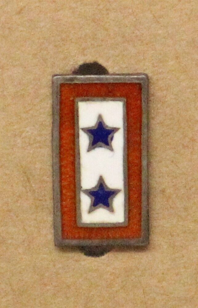 Son-In-Service Sweetheart pin, Bar w/2 Stars, Sterling (3118)
