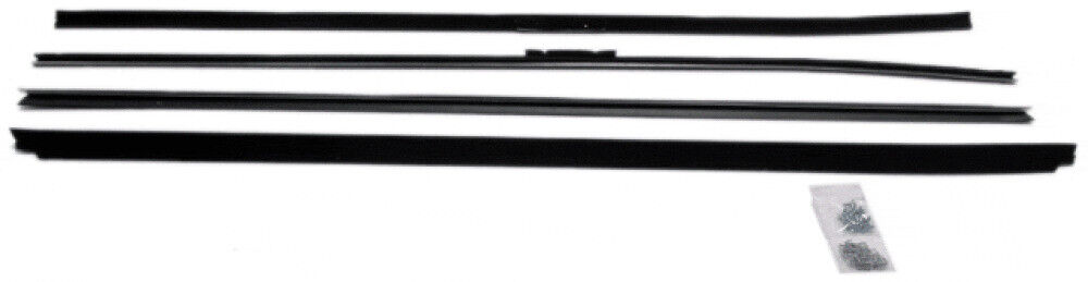 Window Sweeps Weatherstrip for 1977-1979 Oldsmobile Delta 88 Coupe Black Front