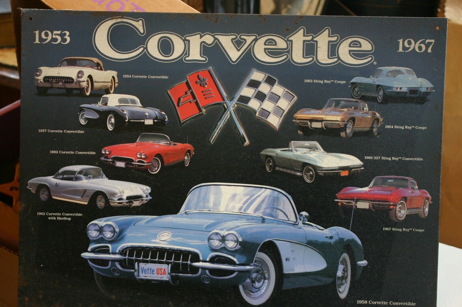 Chevrolet Corvette 1953 - 1967 Metal Sign 