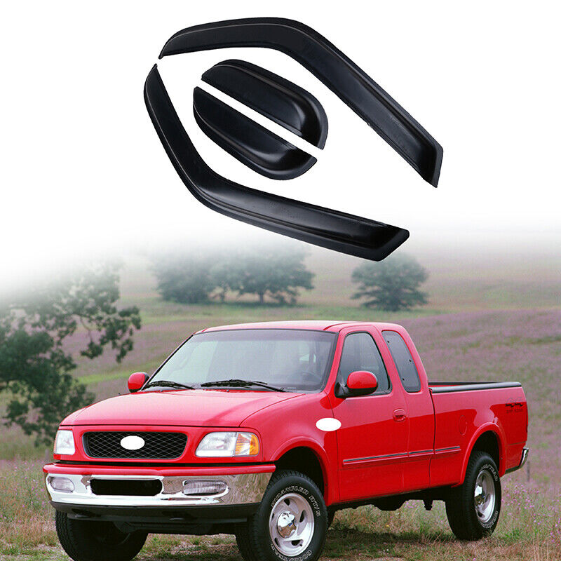 Fit Ford F-150 F-250 Extended Cab 97-03 Tape on Window Visor Shade Guard Somke