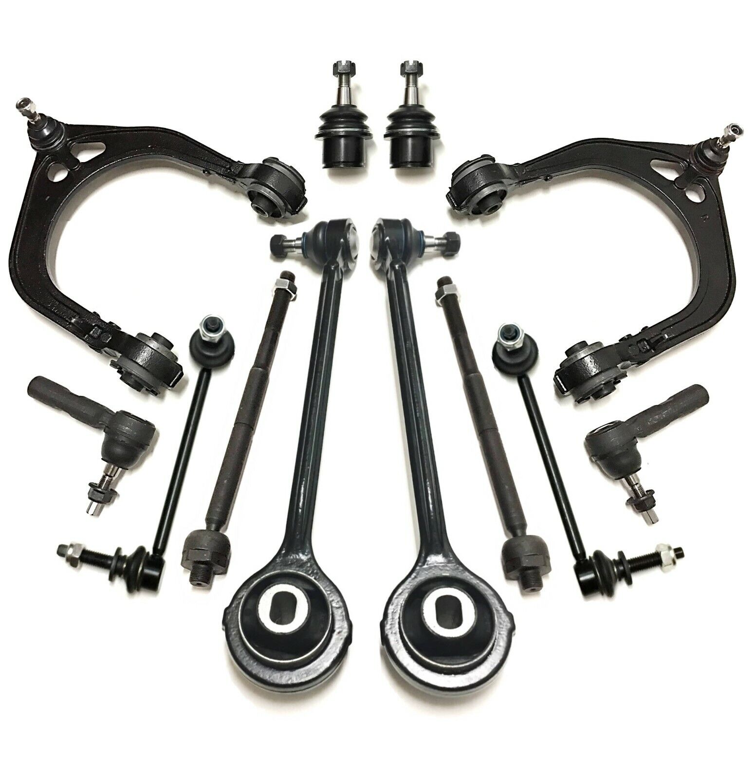 12Pc Control Arms Tie Rod Ends for Chrysler 300 Dodge Challenger Magnum Charger
