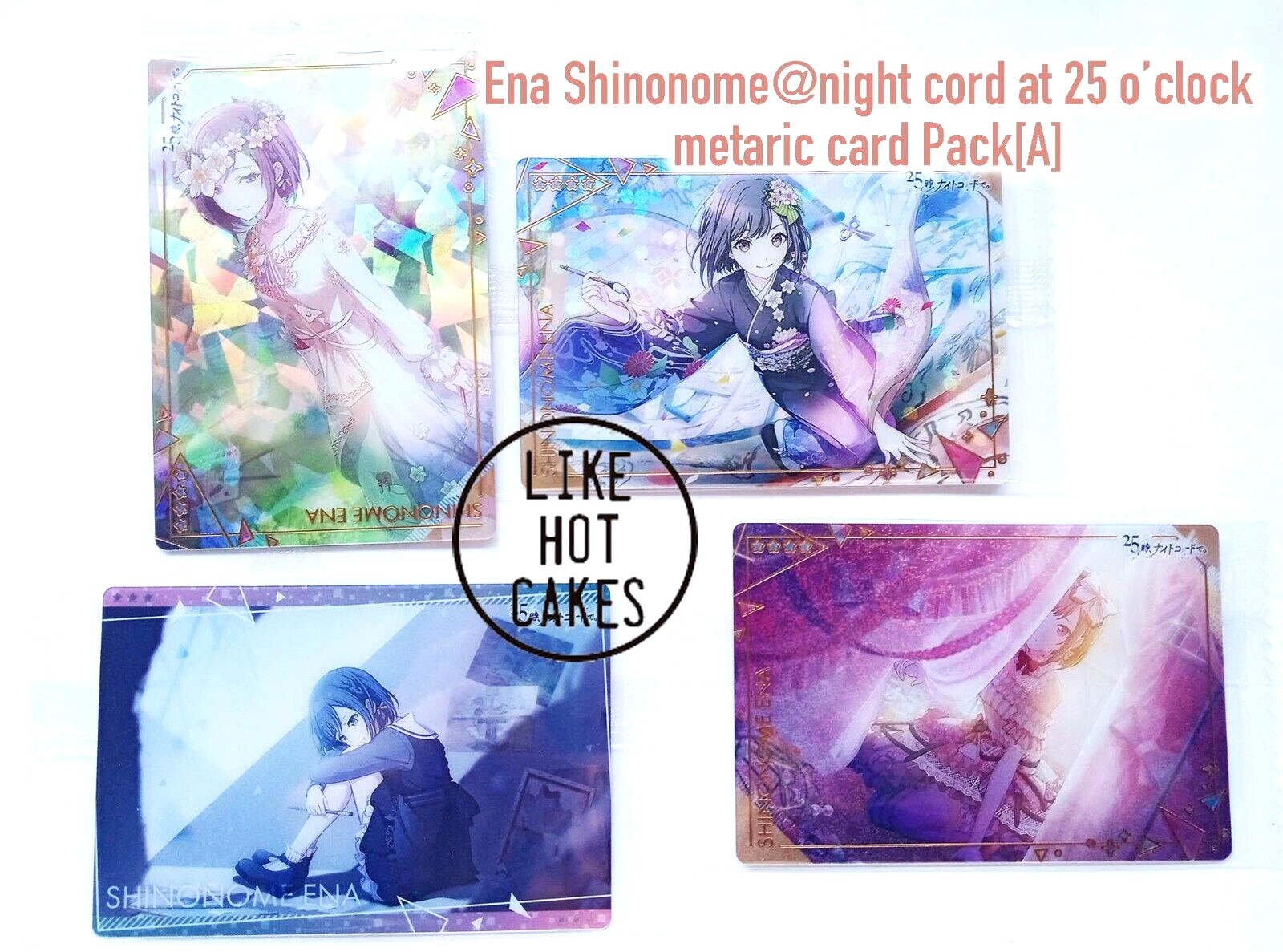 Ena Shinonome metallic plastic cards pack [A] :Project Sekai Colorful Stage