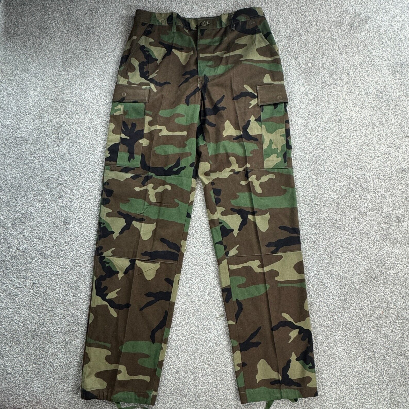 Woodland Camouflage Combat Temperate Trousers Medium Long US Military Tullahoma