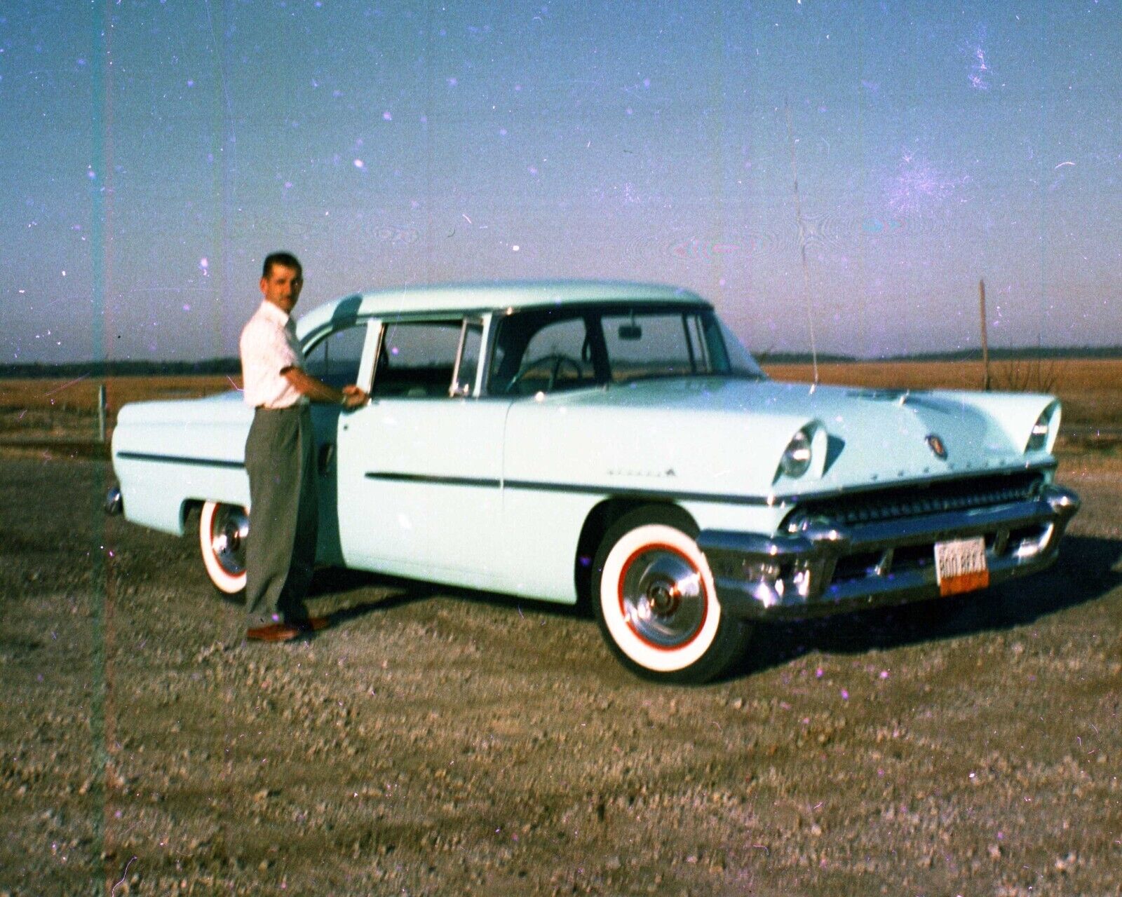 ORIGINAL VINTAGE NEGATIVE: Man Male Automobile Chevy Pontiac Car 50\'s 60\'s 50s