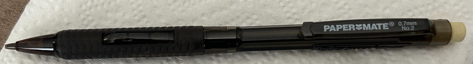 Vintage Papermate Sanford Clickster Grip Mechanical Pencil 0.7 mm No. 2 | Black