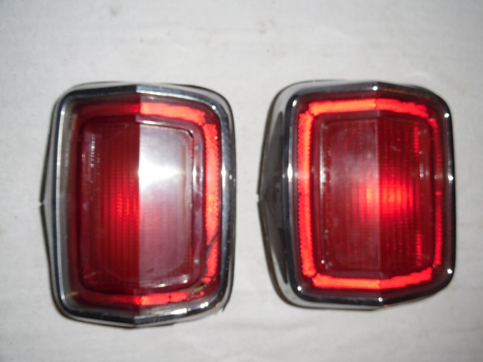 Pair of MoPar Tail Lights Chrysler P/N 2445980 Pres 104853 DD Plymouth