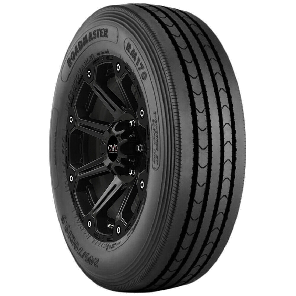 225/70R19.5 Roadmaster RM170+ All Position 125N Load Range F Black Wall Tire