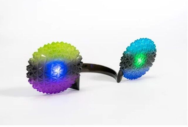 DreamEars Geodesic Multi Color Theme Park Mouse Ears Light Up Night Headband