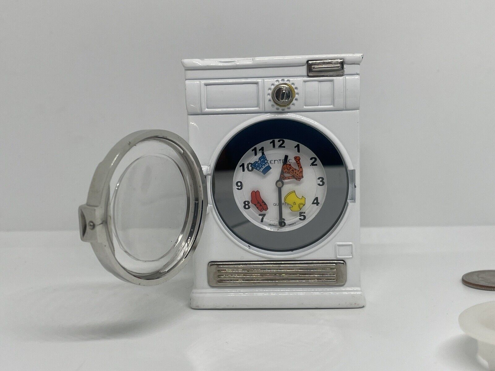 Centric Quartz Washing Machine Novelty Clock- FOR PARTS