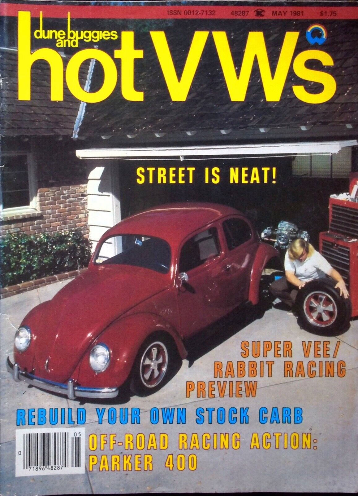 REBUILD YOUR OWN STOCK CARB - HOT VW'S MAGAZINE, VOLUME 14, NO 5, MAY 1981 VTG