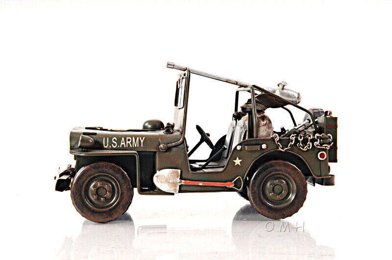 Green 1941 Willys-Overland Jeep 1:12 iron Model Car