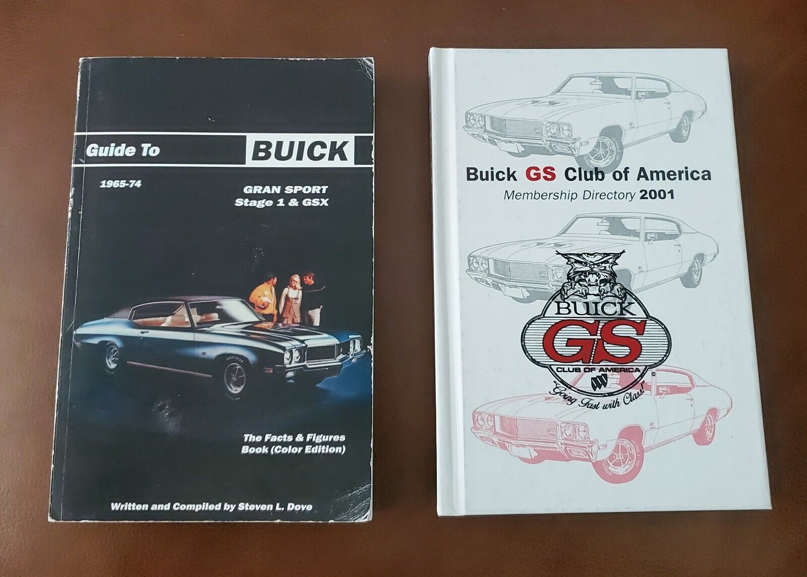Guide to Buick 1965 - 1974 GS Stage 1 & GSX Book +2001 GS CLUB OF USA DIRECTORY 