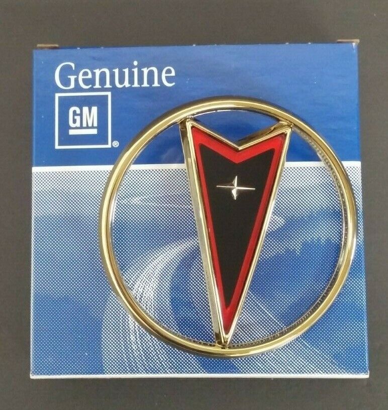 NEW NOS Genuine GM Pontiac Bonneville Grille Emblem Ornament 1988 89 90 91 GOLD