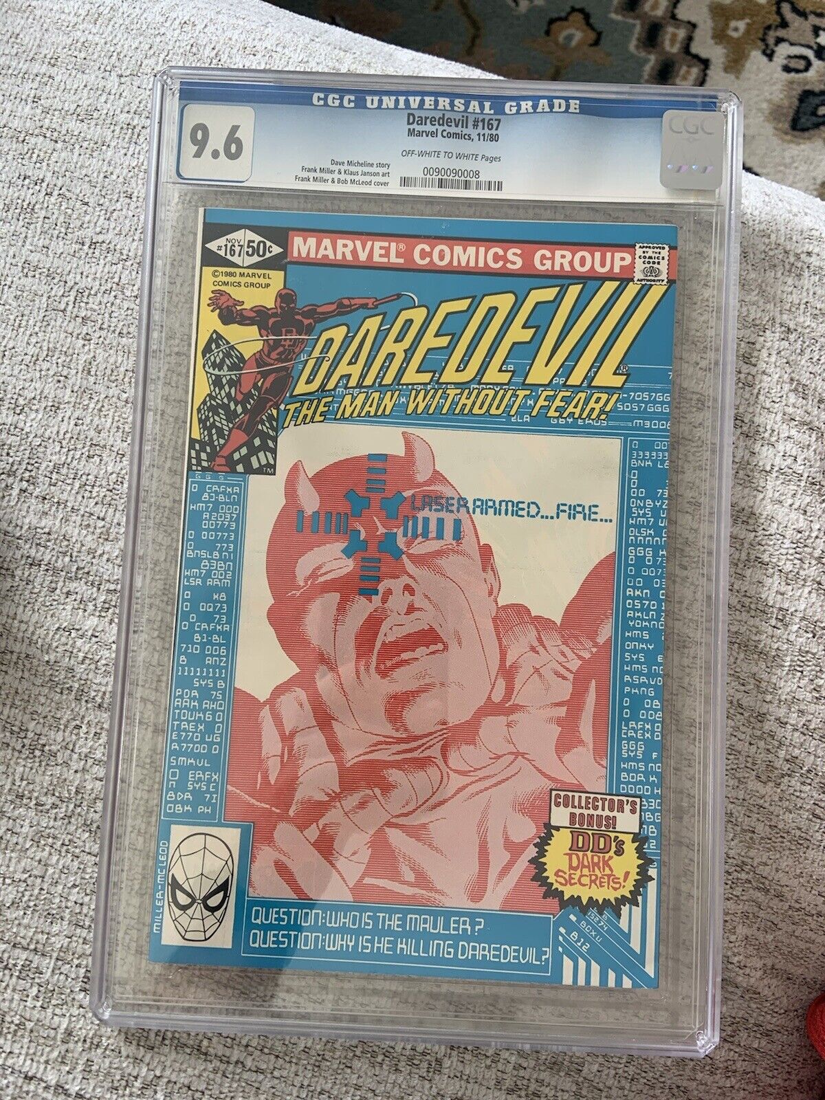 Daredevil #167 - CGC 9.6 - 1980 (1st Appearance of The Mauler)