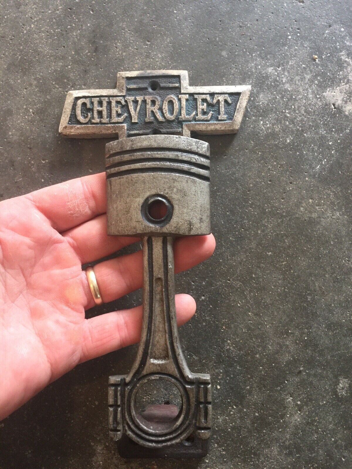 Chevy Chevrolet Cast Iron Door Handle 9INCH Patina Collector Auto Car HOTROD