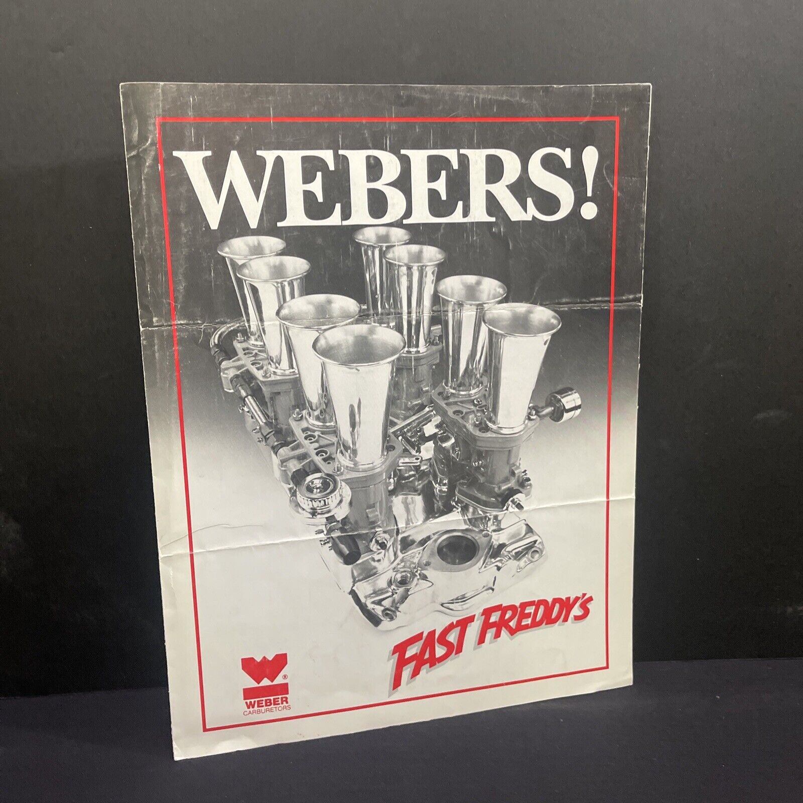 Vintage Weber Carburetor Intake Sales Brochure Fast Freddy\'s Catalog Ford Chevy 