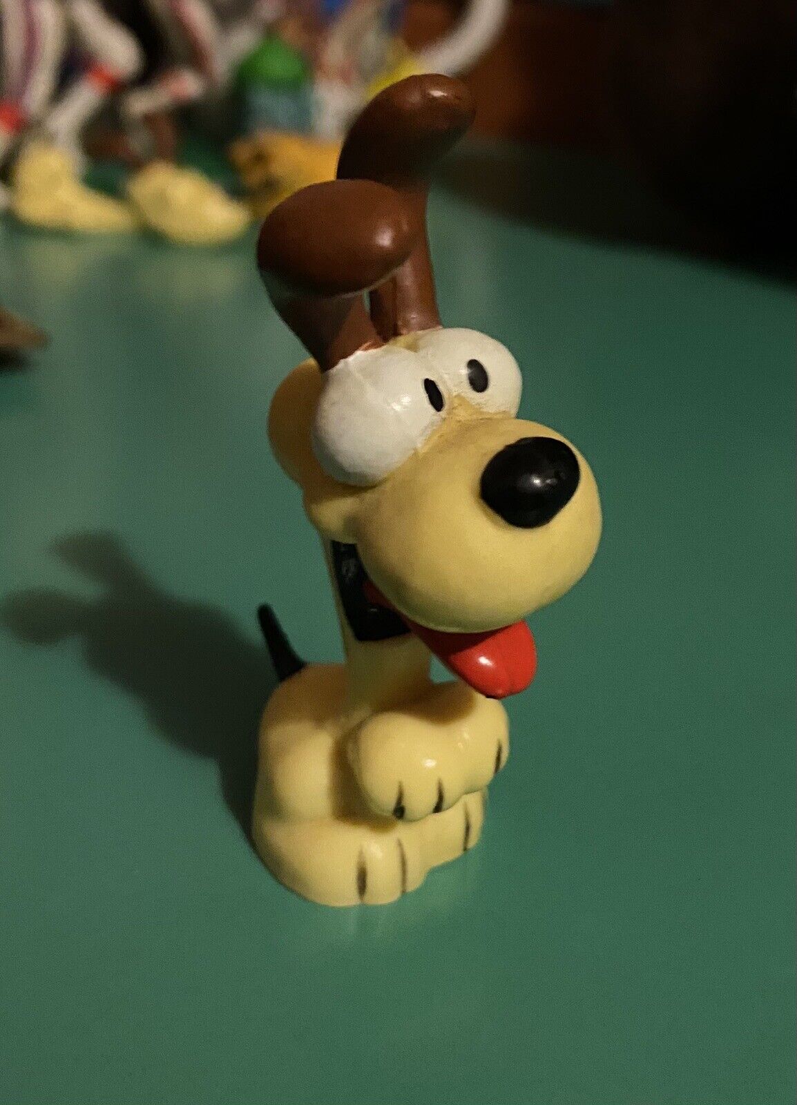 Garfield Odie Dog Mini Figure PVC Toy VTG 1978 1983 United Feature Syndicate