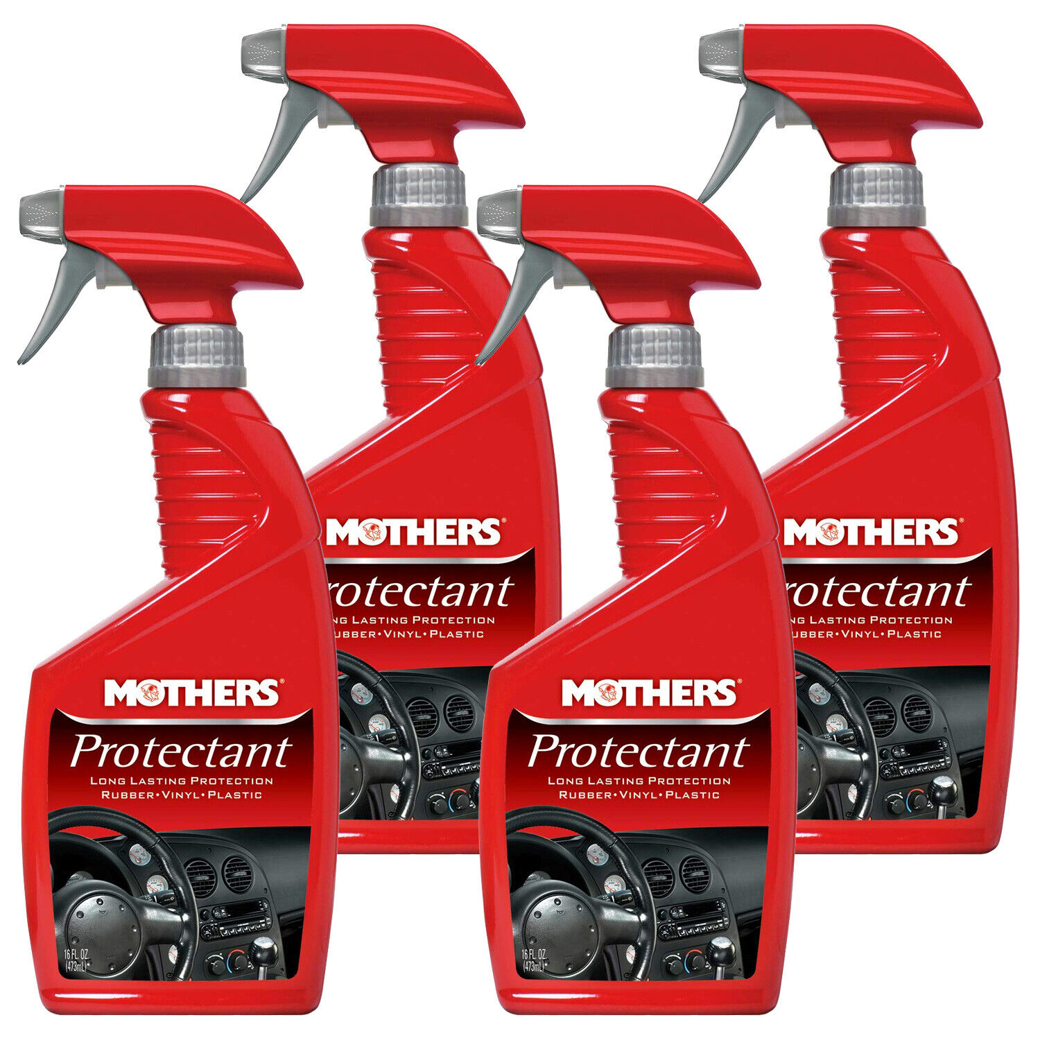 Mothers Protectant Spray Car Interior Protectant, 16 oz. (4-Pack)