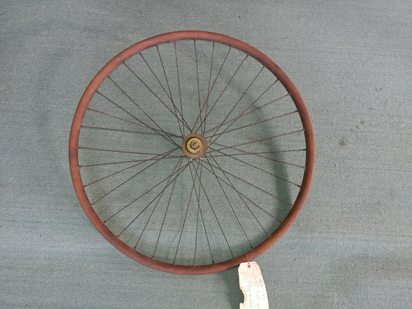 Vintage Original Iver Johnson wood bicycle Rear wheel 25 B.R.