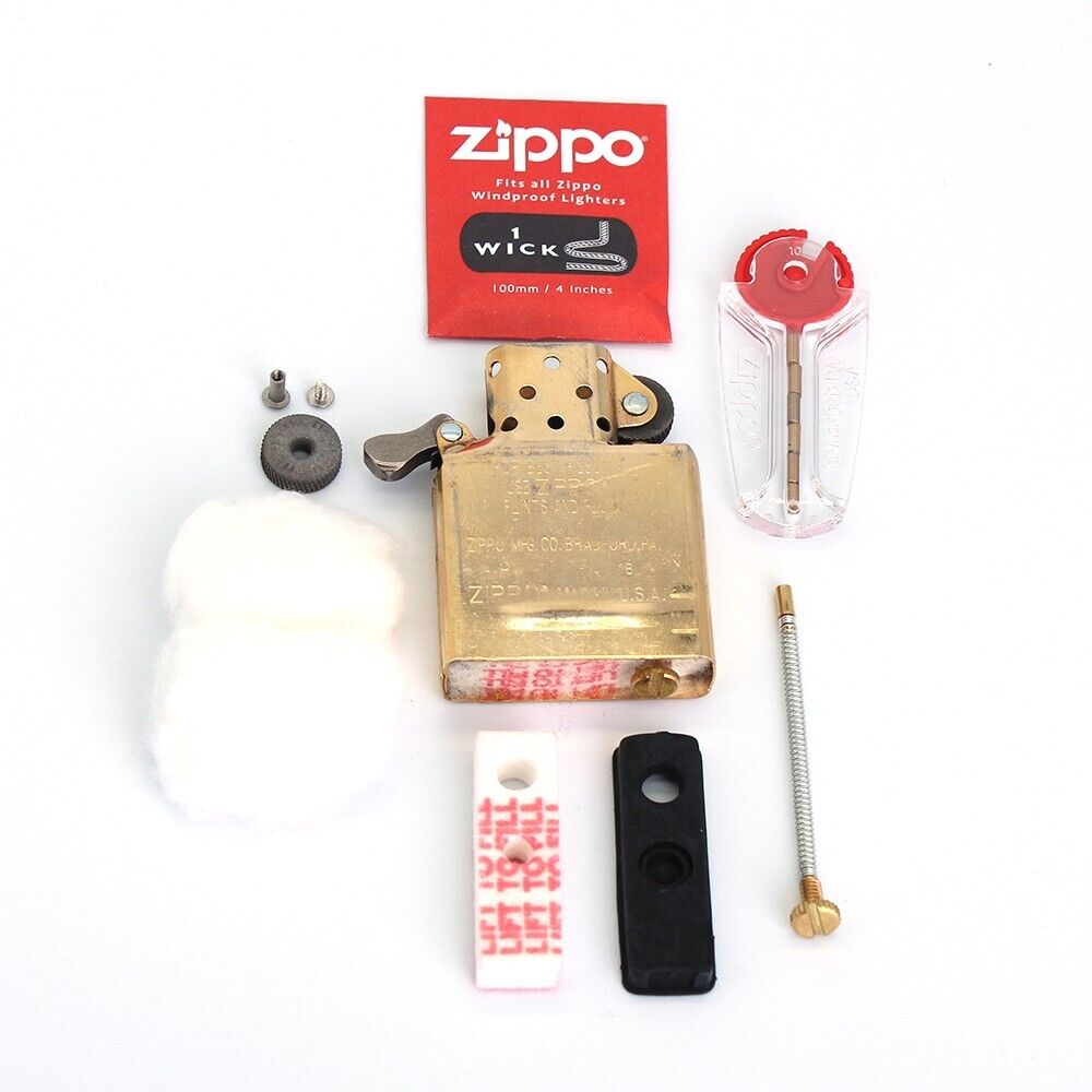 Zippo lighter replacement fuel oil insert gold plus anatomy supplies 7 set