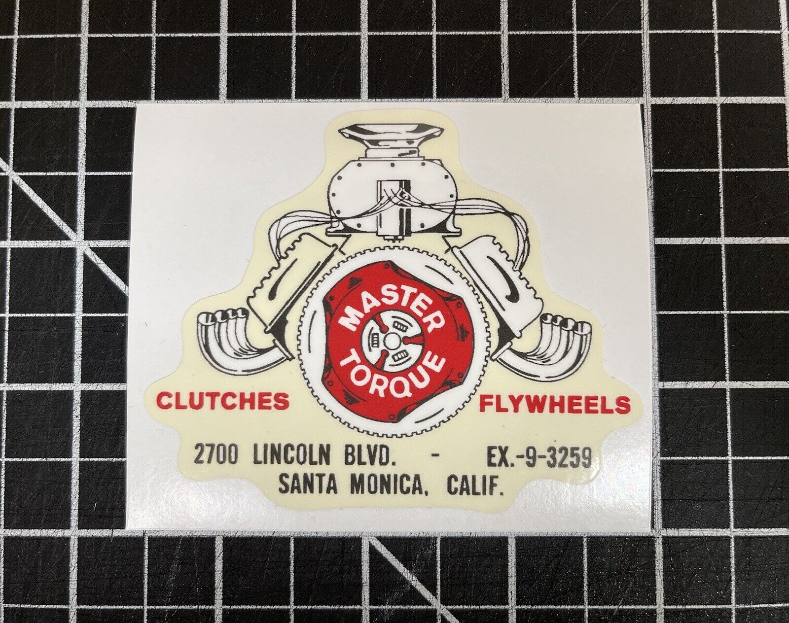 MASTER TORQUE Clutches Flywheels. NEW Vintage 60\'s Racing Sticker Decal