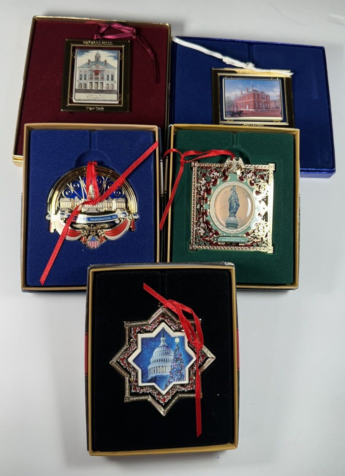 5 Rare HTF US Congressional Ornaments 1998 1999 2011 2012 2014 New W Booklets