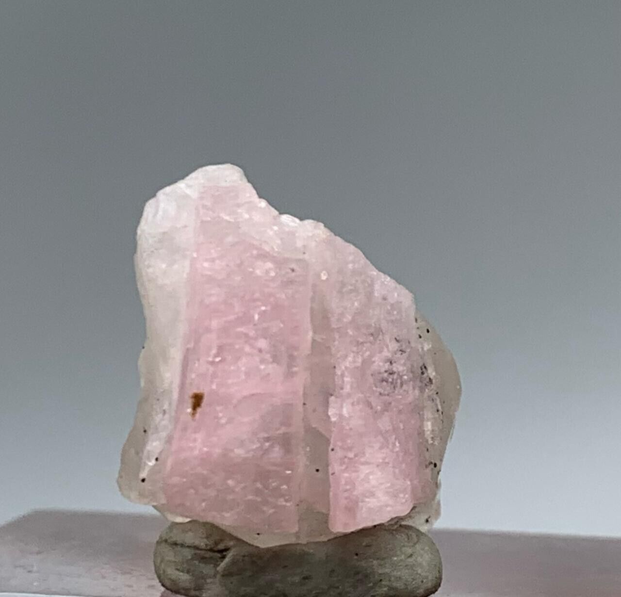 20 Carat beautiful Pink Color Tourmaline crystal With Quartz from Afghanistan