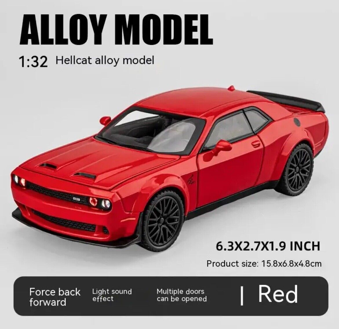3 Set Hellcat model Car