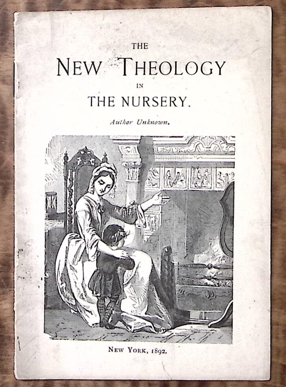1892 THE NEW THEOLOGY IN THE NURSERY NEW YORK ROCKAWAY JOURNAL BOOKLET Z5395