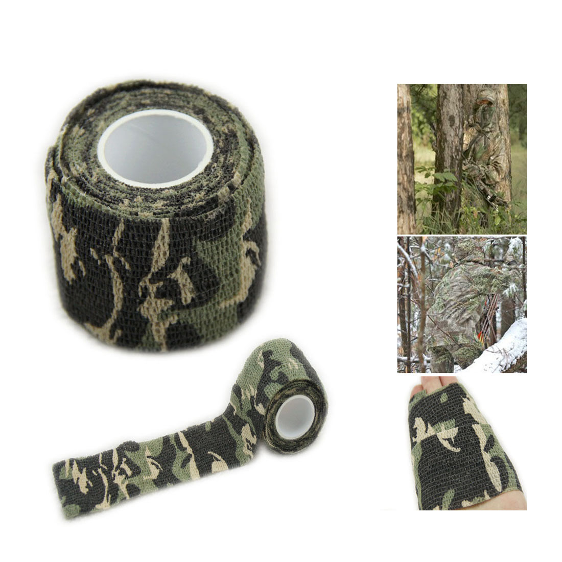 5pcs 5CMx4.5M Camo Hunting Camping Bionic Camouflage Stealth Tape Waterproof