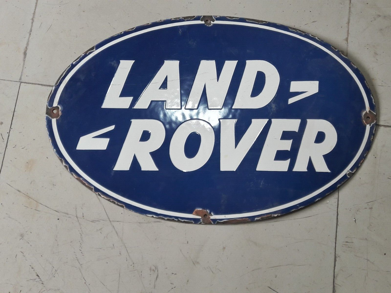 PORCELAIN LAND ROVER  ENAMEL SIGN 36X24 INCHES