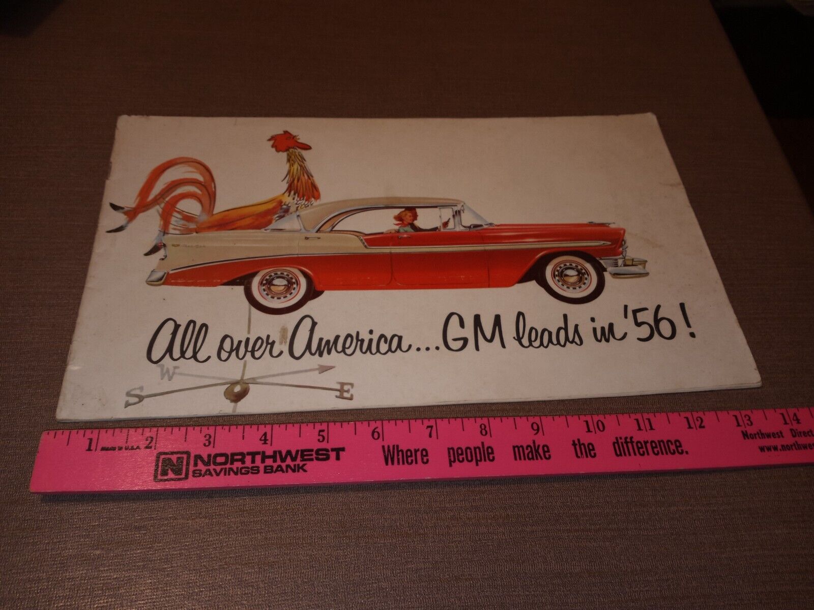 1956 GM~ALL OVER AMERICA GM LEADS IN '56 ~CATALOG BROCHURE GENERAL MOTORS 