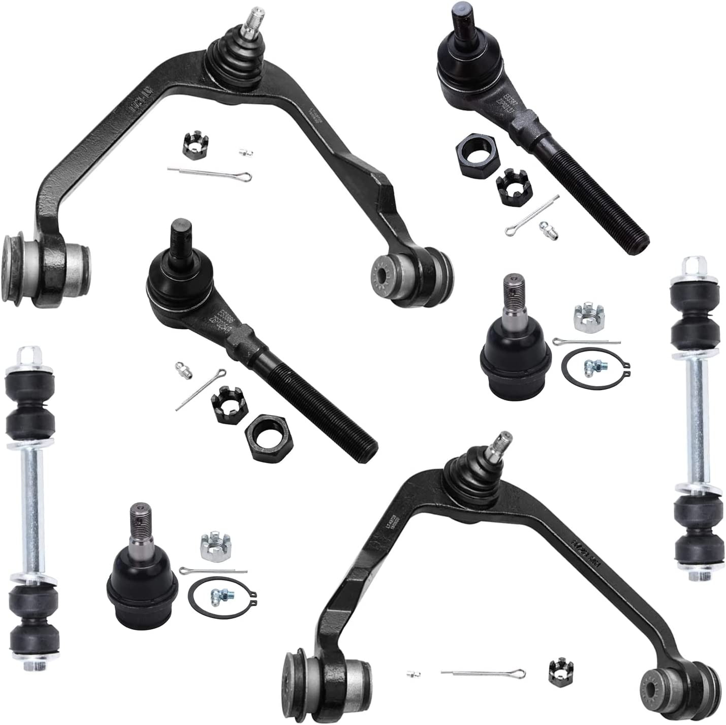 - 2WD Front Upper Control Arms + Lower Ball Joints + Sway Bars + T