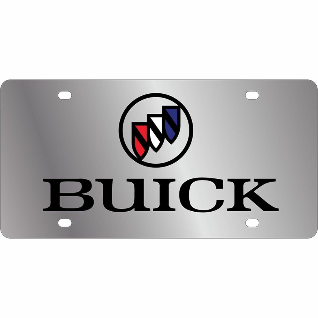 Stainless Steel Plate Buick License Plate Frame 3D Novelty - Official Licensed