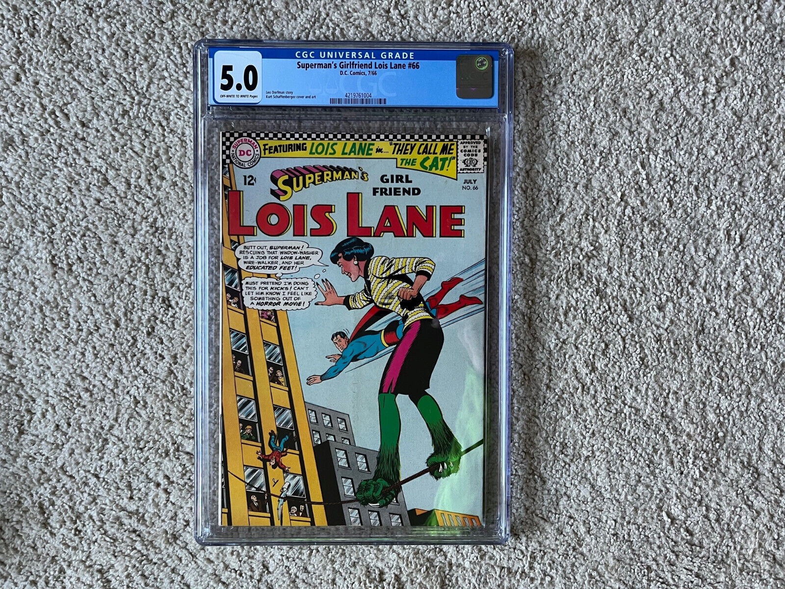 Superman\'s Girlfriend Lois Lane #66 1966 Silver Age Classic CGC 5.0 DC Comics