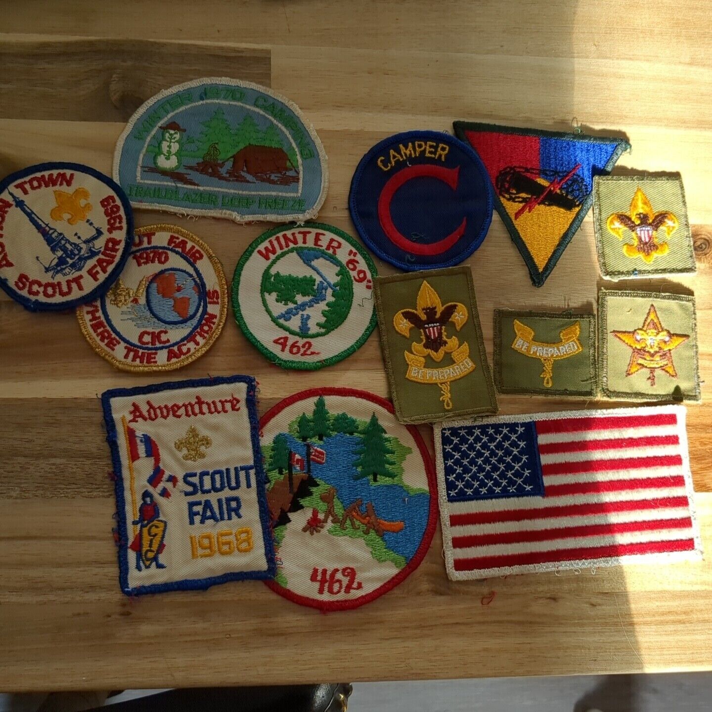 Vintage Boy Scout Patches 68 69 70 Lot Of 13