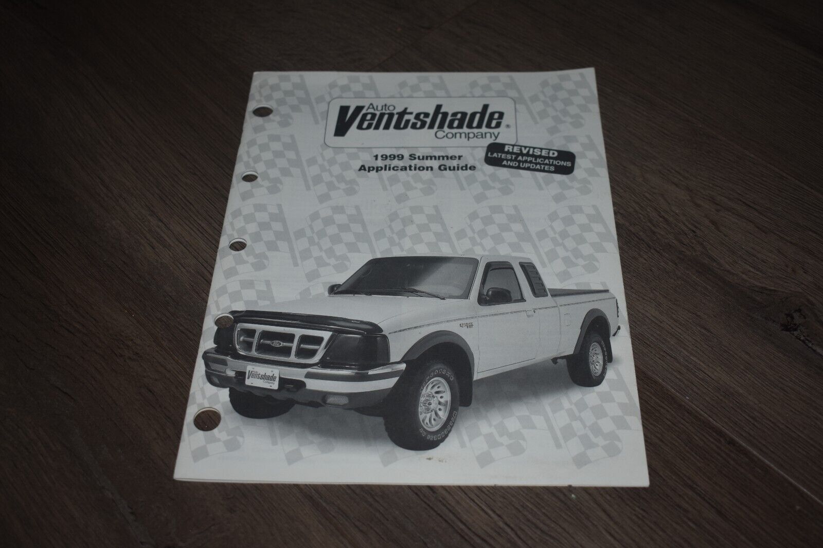 Auto Ventshade Co 1999 Summer Application Guide headlight covers ventvisor