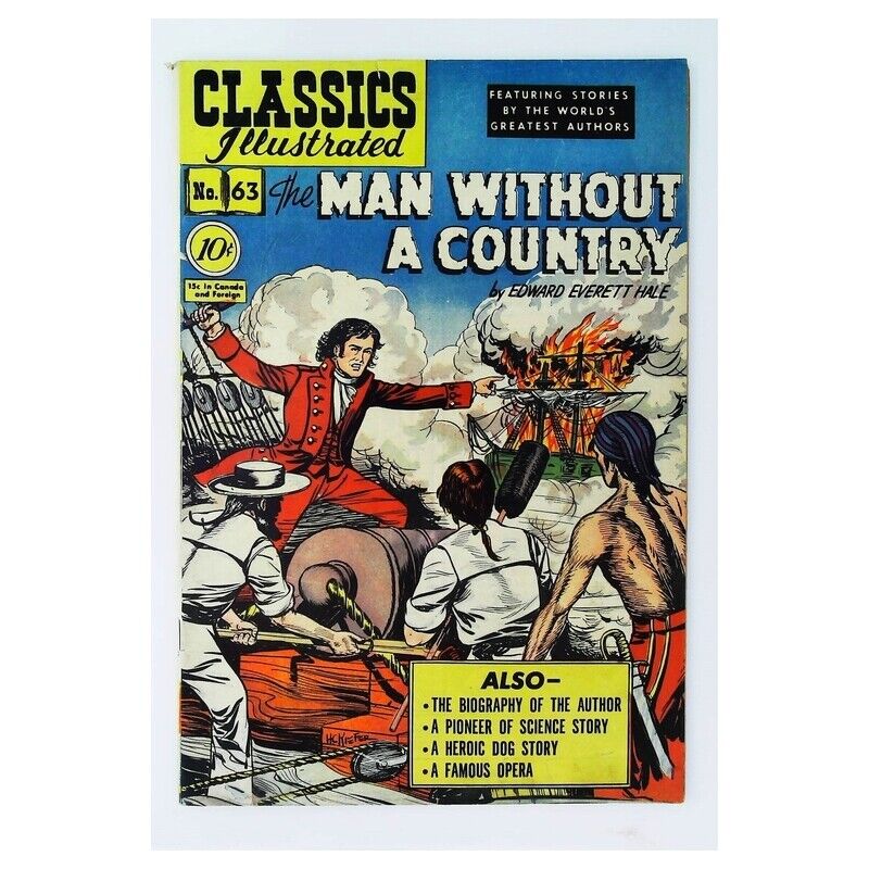 Classics Illustrated (1941 series) #63 HRN #62 in F minus. Gilberton comics [g]