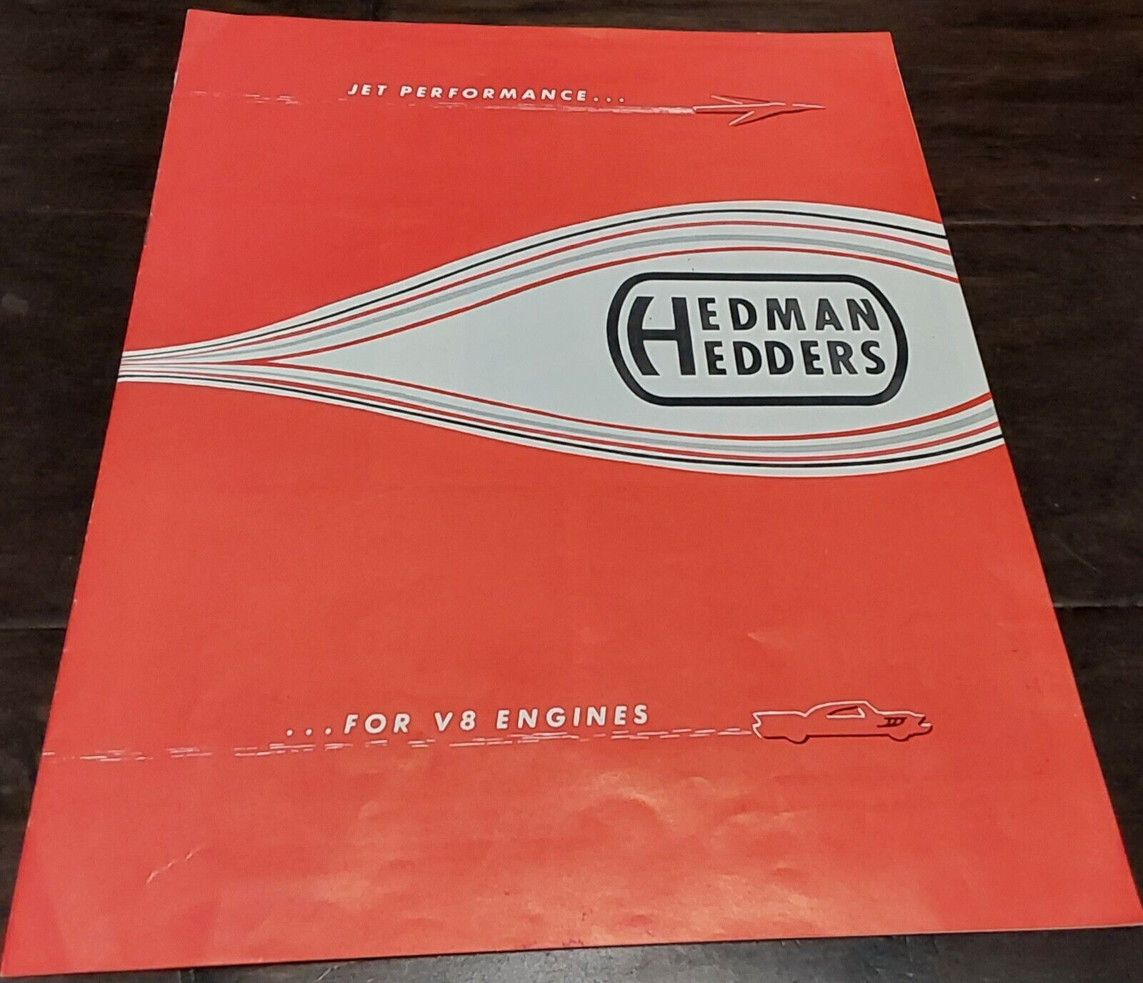 Jet Performance for V-8 Engines: Hedman Hedders headers sales brochure 1968
